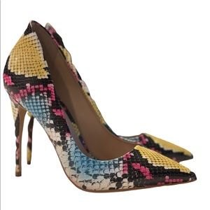 Aldo Stiletto Colorful Snakeskin Look Heels